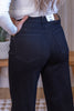 Judy Blue High - Waist Black Retro Wide Leg Jeans With Front Yoke - Whiskey Skies - JUDY BLUE
