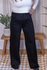 Judy Blue High - Waist Black Retro Wide Leg Jeans With Front Yoke - Whiskey Skies - JUDY BLUE
