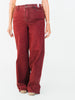 Judy Blue High - Waist Burgundy Retro Wide Jeans - Whiskey Skies - JUDY BLUE