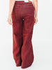 Judy Blue High - Waist Burgundy Retro Wide Jeans - Whiskey Skies - JUDY BLUE
