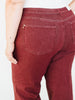 Judy Blue High - Waist Burgundy Retro Wide Jeans - Whiskey Skies - JUDY BLUE