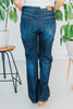 Judy Blue High Waist Button Fly Straight Jeans - Whiskey Skies - JUDY BLUE