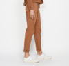 Judy Blue High Waist Camel Garment Dyed Cuffed Joggers - Whiskey Skies - JUDY BLUE