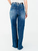 Judy Blue High Waist Column Straight Button Fly Jeans - Whiskey Skies - JUDY BLUE