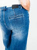 Judy Blue High Waist Column Straight Button Fly Jeans - Whiskey Skies - JUDY BLUE