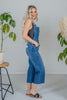 Judy Blue High Waist Crop Wide Overalls - Whiskey Skies - JUDY BLUE