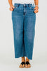 Judy Blue High Waist Cropped Wide Leg Raw Hem Jeans - Whiskey Skies - JUDY BLUE