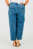 Judy Blue High Waist Cropped Wide Leg Raw Hem Jeans - Whiskey Skies - JUDY BLUE