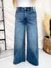 Judy Blue High Waist Dark Wash Palazzo Jeans - Whiskey Skies - JUDY BLUE