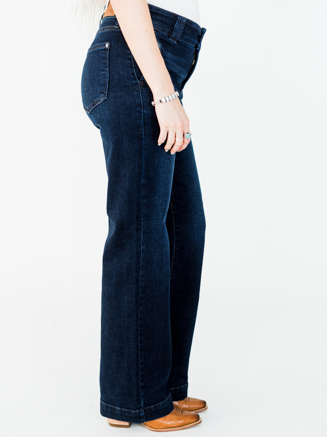 Judy Blue High Waist Dark Wash Straight Leg Jeans (Short/Regular/Long) - Whiskey Skies - JUDY BLUE