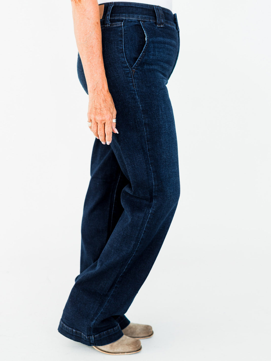 Judy Blue High Waist Dark Wash Straight Leg Jeans (Short/Regular/Long) - Whiskey Skies - JUDY BLUE