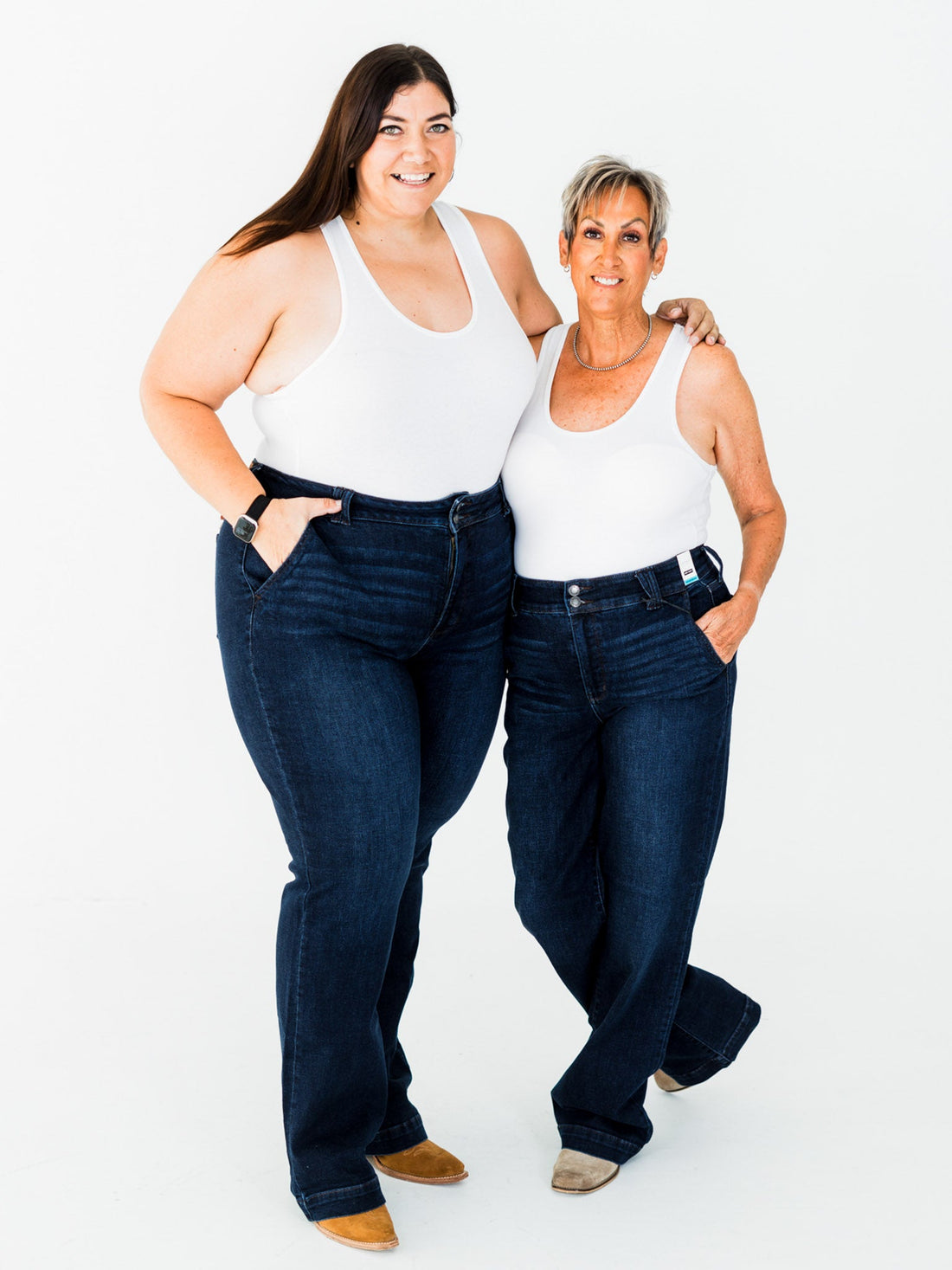 Judy Blue High Waist Dark Wash Straight Leg Jeans (Short/Regular/Long) - Whiskey Skies - JUDY BLUE