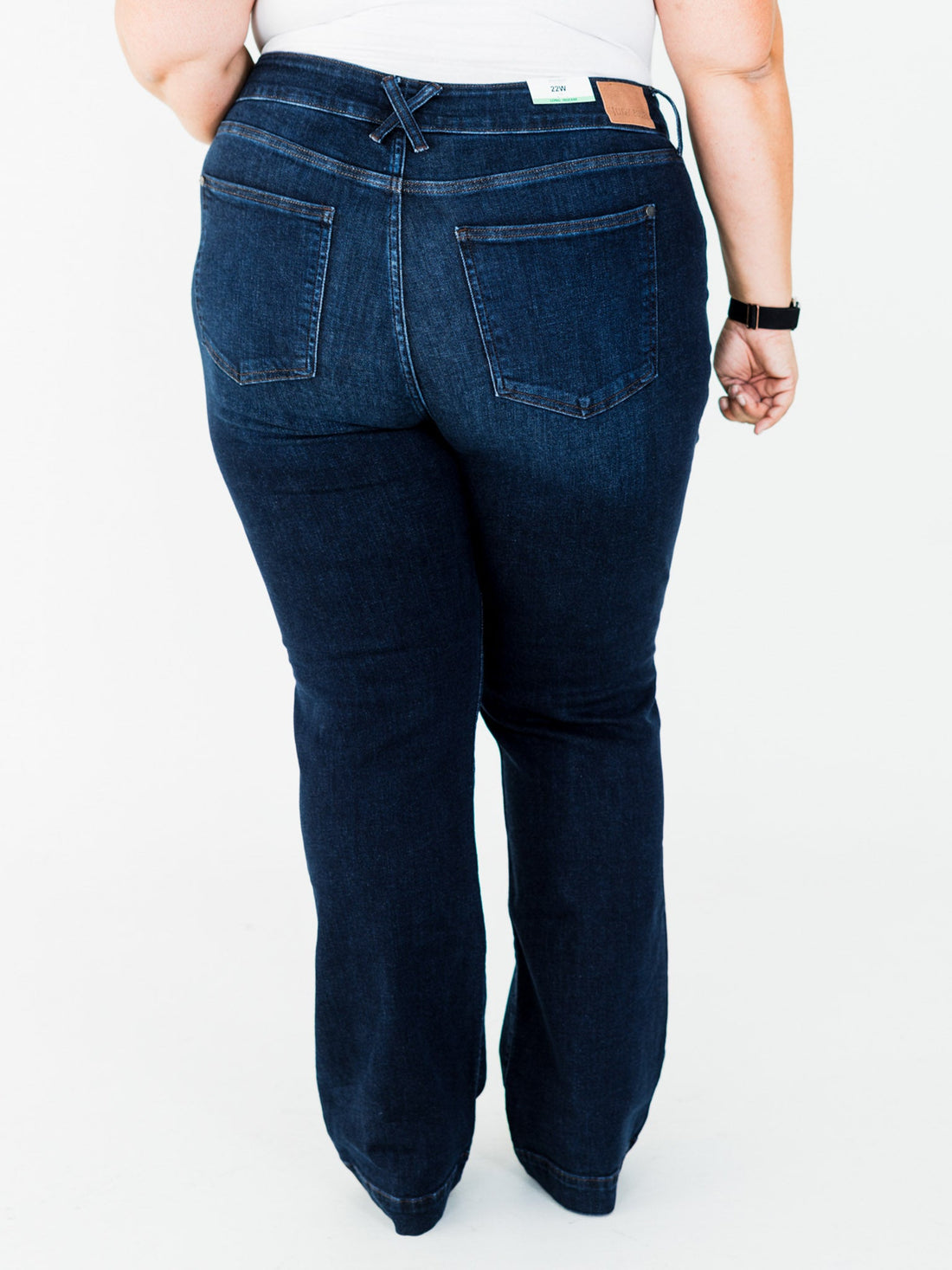 Judy Blue High Waist Dark Wash Straight Leg Jeans (Short/Regular/Long) - Whiskey Skies - JUDY BLUE