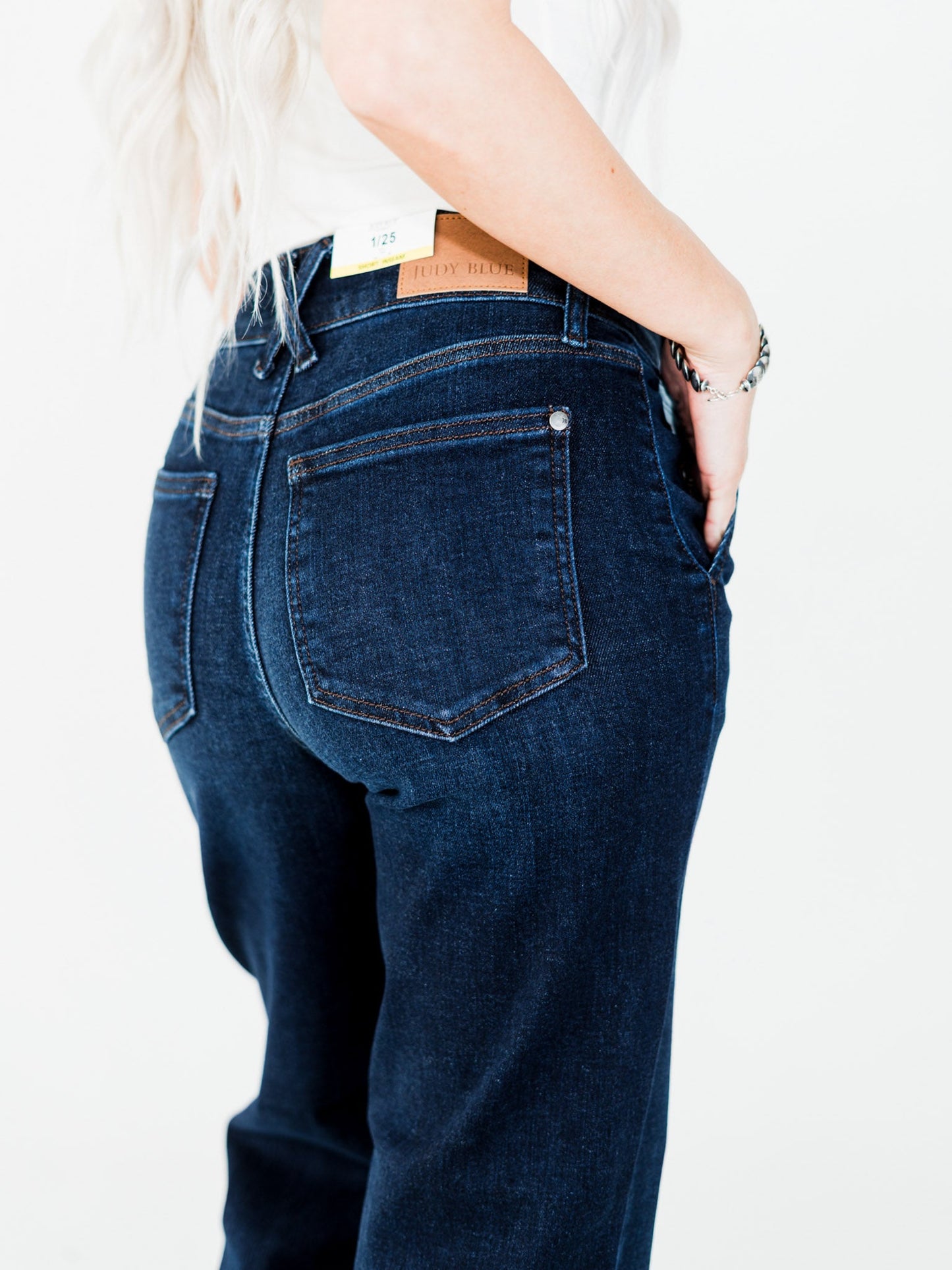 Judy Blue High Waist Dark Wash Straight Leg Jeans (Short/Regular/Long) - Whiskey Skies - JUDY BLUE