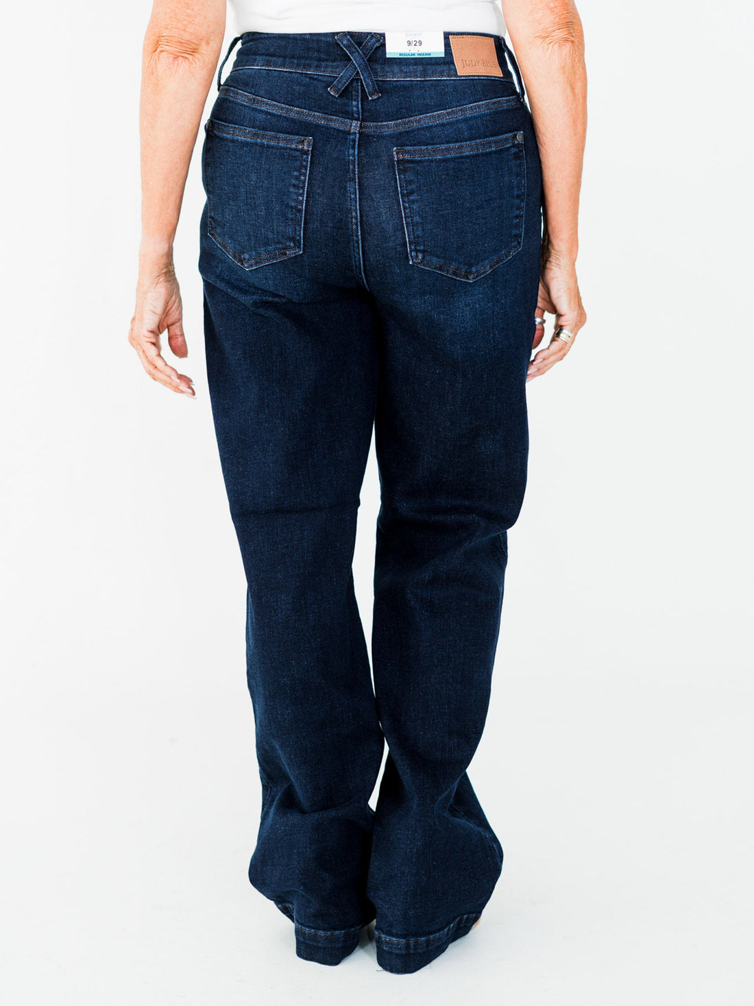 Judy Blue High Waist Dark Wash Straight Leg Jeans (Short/Regular/Long) - Whiskey Skies - JUDY BLUE
