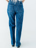 Judy Blue High - Waist Dome Studded Straight Jeans - Whiskey Skies - JUDY BLUE