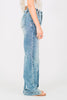 Judy Blue High Waist Double Button Wide Leg Jeans - Whiskey Skies - JUDY BLUE