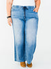 Judy Blue High - Waist Feather - Weight Wilhemina Elastic Waist Band Jeans - Whiskey Skies - JUDY BLUE