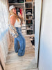 Judy Blue High - Waist Feather - Weight Wilhemina Elastic Waist Band Jeans - Whiskey Skies - JUDY BLUE