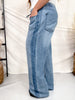 Judy Blue High - Waist Feather - Weight Wilhemina Elastic Waist Band Jeans - Whiskey Skies - JUDY BLUE