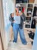 Judy Blue High - Waist Feather - Weight Wilhemina Elastic Waist Band Jeans - Whiskey Skies - JUDY BLUE