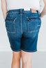 Judy Blue High - Waist Flap Pocket Bermuda Denim Shorts - Whiskey Skies - JUDY BLUE
