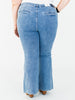 Judy Blue High Waist Flare Jeans With Front Patch Welt Pockets - Whiskey Skies - JUDY BLUE