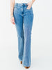Judy Blue High Waist Flare Jeans With Front Patch Welt Pockets - Whiskey Skies - JUDY BLUE