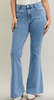 Judy Blue High Waist Flare Jeans With Front Patch Welt Pockets - Whiskey Skies - JUDY BLUE