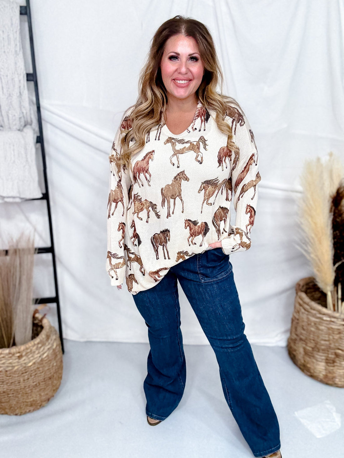 Judy Blue High Waist Flare Jeans With Patch Pockets - Whiskey Skies - Whiskey Skies