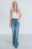 Judy Blue High Waist Flare Jeans with Vertical Seam Detail - Whiskey Skies - JUDY BLUE