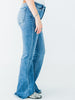Judy Blue High - Waist Front Pintuck Detail Flare Jeans - Whiskey Skies - JUDY BLUE