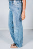 Judy Blue High Waist Front Yoke Retro Wide Leg Jeans - Whiskey Skies - JUDY BLUE