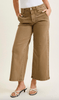 Judy Blue High Waist Golden Brown Wide Leg Ankle Jeans - Whiskey Skies - JUDY BLUE