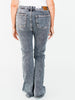 Judy Blue High Waist Grey Western Bootcut Side Seam Jeans with Tummy Control - Whiskey Skies - JUDY BLUE
