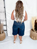 Judy Blue High - Waist Jorts - Whiskey Skies - JUDY BLUE