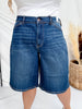 Judy Blue High - Waist Jorts - Whiskey Skies - JUDY BLUE