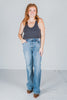 Judy Blue High Waist Light Wash Straight Leg Jeans - Whiskey Skies - JUDY BLUE