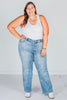 Judy Blue High Waist Light Wash Straight Leg Jeans - Whiskey Skies - JUDY BLUE