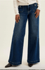 Judy Blue High Waist Lux Retro Wide Leg Jeans W/ Patch Pockets - Whiskey Skies - JUDY BLUE