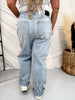 Judy Blue High - Waist Marlow Arc Leg Jeans - Whiskey Skies - JUDY BLUE