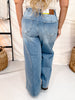 Judy Blue High Waist Palazzo Jeans With Center Seam (3 Inseams) - Whiskey Skies - JUDY BLUE