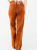 Judy Blue High Waist Pumpkin Spice Dyed Raw Hem Retro Wide - Whiskey Skies - JUDY BLUE