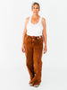 Judy Blue High Waist Pumpkin Spice Dyed Raw Hem Retro Wide - Whiskey Skies - JUDY BLUE