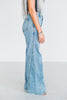 Judy Blue High Waist Retro Wide Fit Jeans with Skewed Inseam - Whiskey Skies - JUDY BLUE