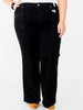 Judy Blue High Waist Retro Wide Leg Black Jeans - Whiskey Skies - JUDY BLUE