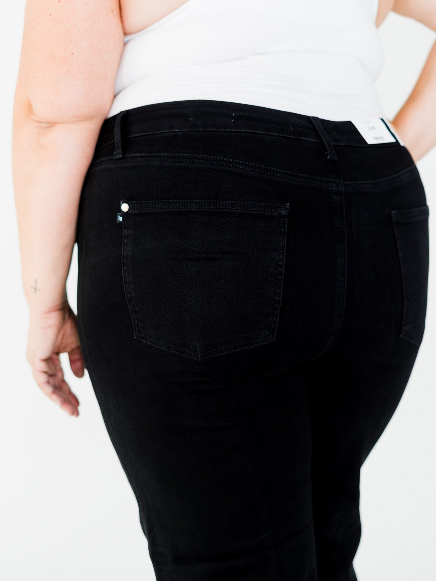 Judy Blue High Waist Retro Wide Leg Black Jeans - Whiskey Skies - JUDY BLUE