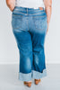 Judy Blue High - Waist Retro Wide Leg Jeans - Whiskey Skies - JUDY BLUE