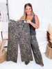 Judy Blue High - Waist Retro Wide Leg Leopard Print Jeans - Whiskey Skies - JUDY BLUE
