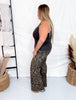 Judy Blue High - Waist Retro Wide Leg Leopard Print Jeans - Whiskey Skies - JUDY BLUE